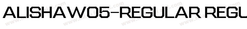 AlishaW05-Regular Regular字体转换